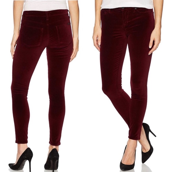 HUDSON Nico Velvet Midrise Skinny Jeans Sz 25 - Picture 1 of 6